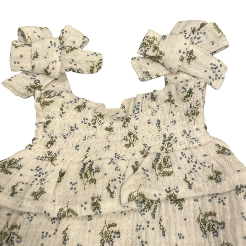 7 For All Mankind Girls Floral Print Matching Set Size 0-3 months.